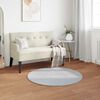 vidaXL Kunstfell Hasen Teppich Olite Grau &Oslash; 80 cm Polyester