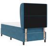vidaXL Boxspringbett mit Matratze Dunkelblau 200 x 100 cm Polyester