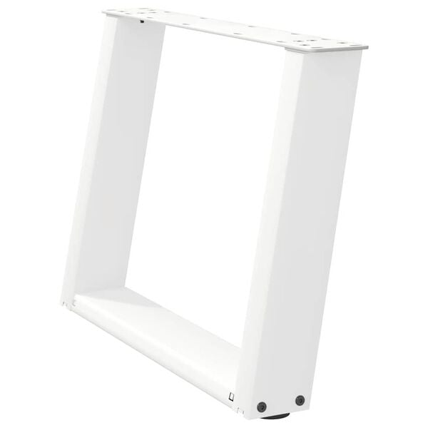 vidaXL Couchtischbeine U-Form 2 Stk. Wei&szlig; 60x(42-43) cm Stahl