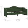 vidaXL Tagesbett mit Matratze USB Dunkelgr&uuml;n Stoff 90x200 cm
