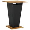 vidaXL 5-tlg. Gartenbar-Set Schwarz Poly Rattan & Massivholz Akazie