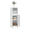 vidaXL Badschrank Wei&szlig; 30x30x100 cm Holzwerkstoff
