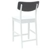vidaXL Esszimmerst&uuml;hle 2 pcs Wei&szlig; 48 x 49 x 95 cm Massives Gummiholz