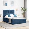 vidaXL Aufbewahrungsbett mit Matratze Blau 140 x 200 cm Polyester