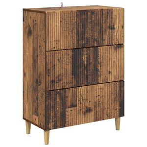 vidaXL Schubladenschrank Altholz 66 x 34,5 x 90 cm Holzwerkstoff