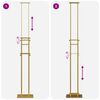 vidaXL Messest&auml;nde 2 pcs Gold 30 x 23,5 x 210 cm Stahl