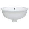 vidaXL Waschbecken Wei&szlig; 38,5x33,5x19 cm Oval Keramik