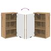 vidaXL Badezimmer Schrank Wandmontiert Artisan-Eiche 39 x 23,5 x 65 cm