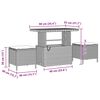 vidaXL Gartensofa-set 12 pcs Schwarz Poly-Rattan