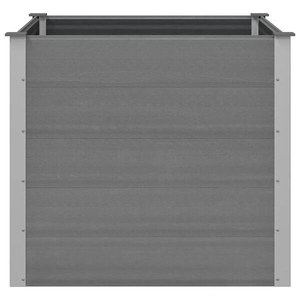 vidaXL Garten-Hochbeet WPC 100x100x91 cm Grau