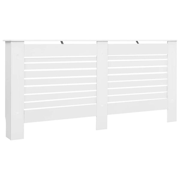 vidaXL Heizk&ouml;rperverkleidungen 2 Stk. Wei&szlig; 172&times;19&times;81,5 cm MDF