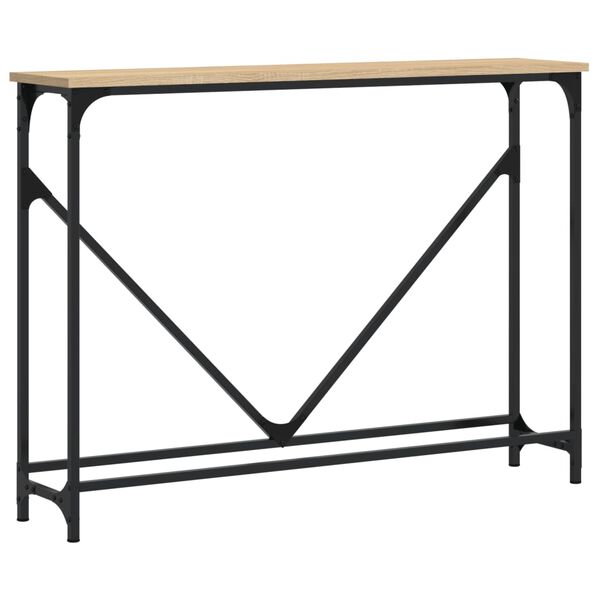 vidaXL Konsolentisch Sonoma-Eiche 102x22,5x75 cm Holzwerkstoff