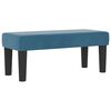 vidaXL Boxspringbett mit Matratze Dunkelblau 90 x 190 cm Samt
