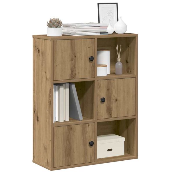 vidaXL B&uuml;cherregal Artisan-Eiche 60x24x76,5 cm Holzwerkstoff