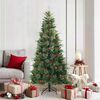 vidaXL K&uuml;nstlicher klappbarer Weihnachtsbaum mit St&auml;nder Gr&uuml;n 180 cm