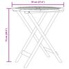vidaXL 3-tlg. Bistro-Set Beige Stoff und Massivholz