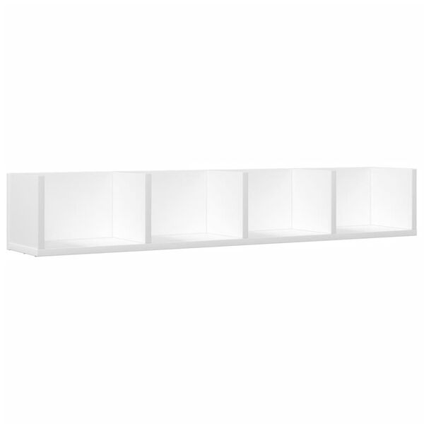 vidaXL Wandschrank Wei&szlig; 99x18x16,5 cm Holzwerkstoff