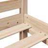 vidaXL Massivholzbett mit Regal ohne Matratze 200x200 cm Kiefernholz