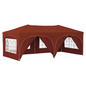 vidaXL Pop-up Partyzelt Terrakotta 575 x 288 x 245 cm Oxford-Stoff