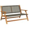 vidaXL gartenm&ouml;bel Grau 122 x 78 x 73 cm Massivholz Akazie