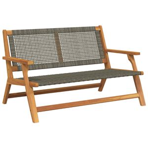vidaXL gartenm&ouml;bel Grau 122 x 78 x 73 cm Massivholz Akazie