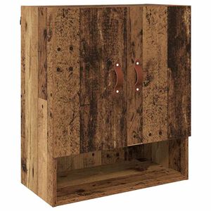 vidaXL Wandschrank Wandmontiert Altholz 60 x 31 x 70 cm Holzwerkstoff