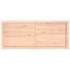 vidaXL Tischplatte 120x50x(2-4) cm Massivholz Eiche Unbehandelt