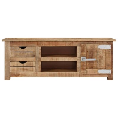 vidaXL TV-Schrank 110x30x40 cm Raues Mangoholz