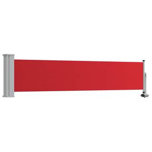 vidaXL Ausziehbare Seitenmarkise 60×300 cm Rot