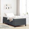 vidaXL Boxspringbett Dunkelgrau 90 x 200 cm Samt