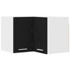 vidaXL H&auml;ngeschrank Schwarze Eiche und Wei&szlig; 57 x 57 x 40 cm