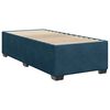 vidaXL Boxspringbett mit Matratze Blau 100x200 cm Samt
