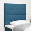 vidaXL LED Kopfteil mit LED-Lichtleisten Blau 100 cm Polyester