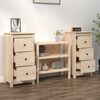 vidaXL Sideboards 2 Stk. 40x35x80 cm Massivholz Kiefer