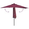 vidaXL Gartenparasol Bordeauxrot 294 x 150 x 224 cm Stoff