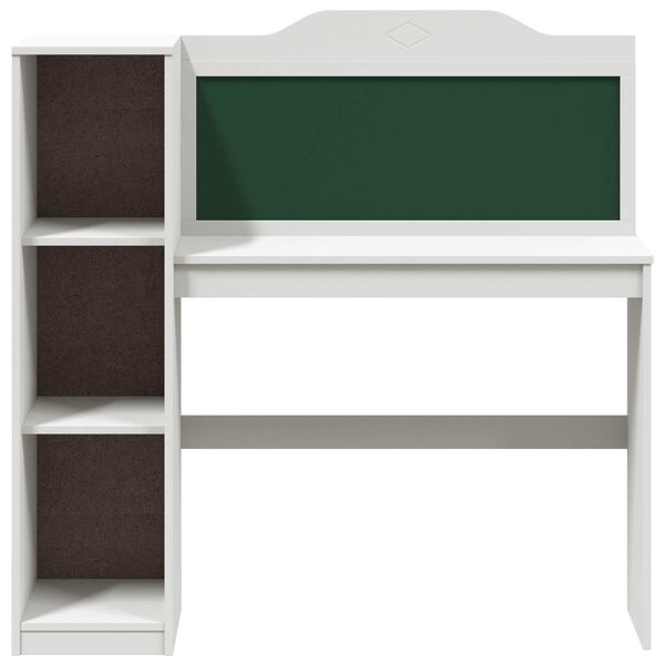 vidaXL Kreidetafel Schreibtisch ROROS Wei&szlig; 120 x 45 x 118,5 cm