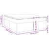 vidaXL Boxspringbett mit Matratze Dunkelgrau 180x200 cm Stoff