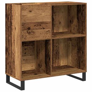 vidaXL Schallplattenschrank Altholz 84,5 x 38 x 89 cm Holzwerkstoff