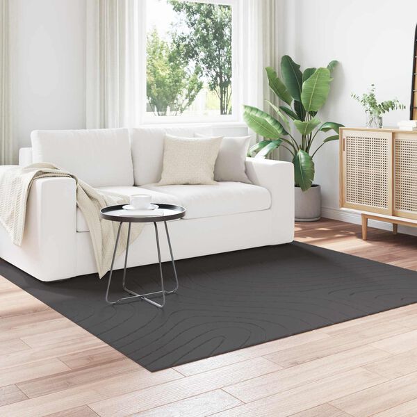 vidaXL Bereichsteppiche Quadratisch Anthrazit 200 x 200 cm
