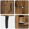 vidaXL Highboard mit Schubladen 2 pcs Altholz Holzwerkstoff