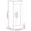 vidaXL Wandschrank Braun Eichen-Optik 34,5x34x90 cm Holzwerkstoff