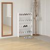 vidaXL Wand-Schuhschr&auml;nke 2 Stk. Wei&szlig; 80x18x60 cm Holzwerkstoff