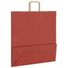 vidaXL Papiertragetaschen 250 Stk. mit Henkeln Rot 45x17x48 cm