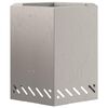 vidaXL Rauchfreier Feuerkorb Braun 48 x 48 x 51 cm Wetterfeststahl