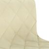 vidaXL Esszimmerst&uuml;hle 4 Stk. Drehbar Creme Samt
