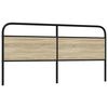 vidaXL Kopfteil Sonoma-Eiche 190 cm Stahl und Holzwerkstoff