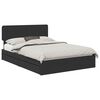 vidaXL Aufbewahrungsbett Schwarz 150 x 200 cm Holzwerkstoff