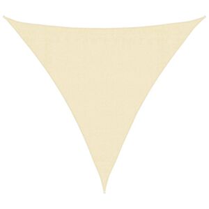 vidaXL Sonnensegel HDPE Dreieckig 3,6x3,6x3,6 m Creme
