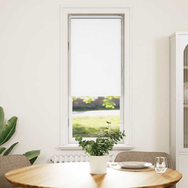 vidaXL Verdunkelungsrollo Wei&szlig; 40x150cm Stoffbreite 35,7 cm Polyester