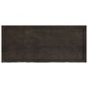 vidaXL Waschtischplatte Dunkelbraun 140x60x(2-4)cm Massivholz